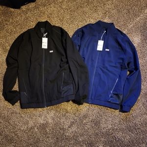 Figs Men's Scrub Jackets 2x Black and Navy. BNWT